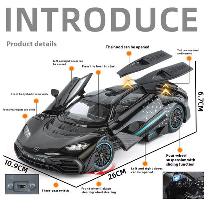 1:18 Mercedes-AMG ONE Diecast Model Car with Sound & Light