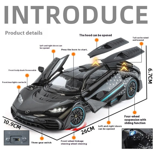 Mercedes-AMG ONE 1:18 Diecast Model Car with Sound & Light