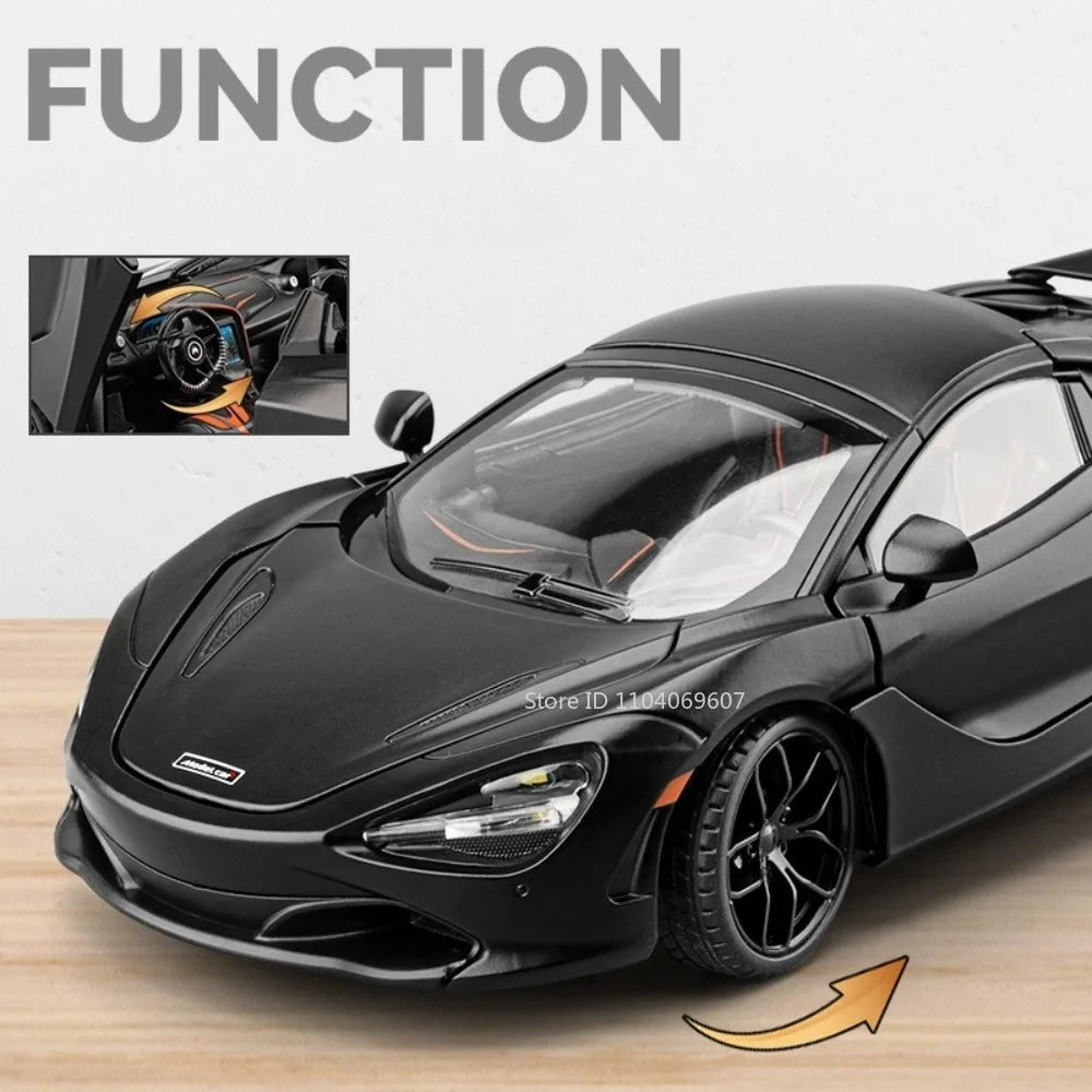 1:18 McLaren 720S Diecast Model Car – Premium Alloy Collectible with Detailed Interior & Opening Doors