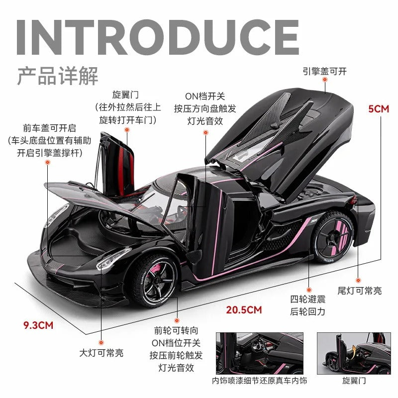 1:24 Koenigsegg Jesko Absolut Diecast Model Car image 3