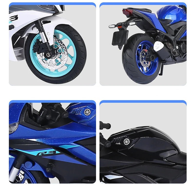 1:12 Yamaha YZF-R3  Diecast Alloy Motorcycle (Light & Sound)