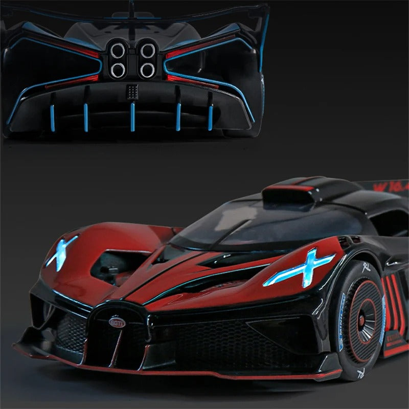 1:24 Bugatti Bolide Diecast Model Car with Sound & Lights image 4