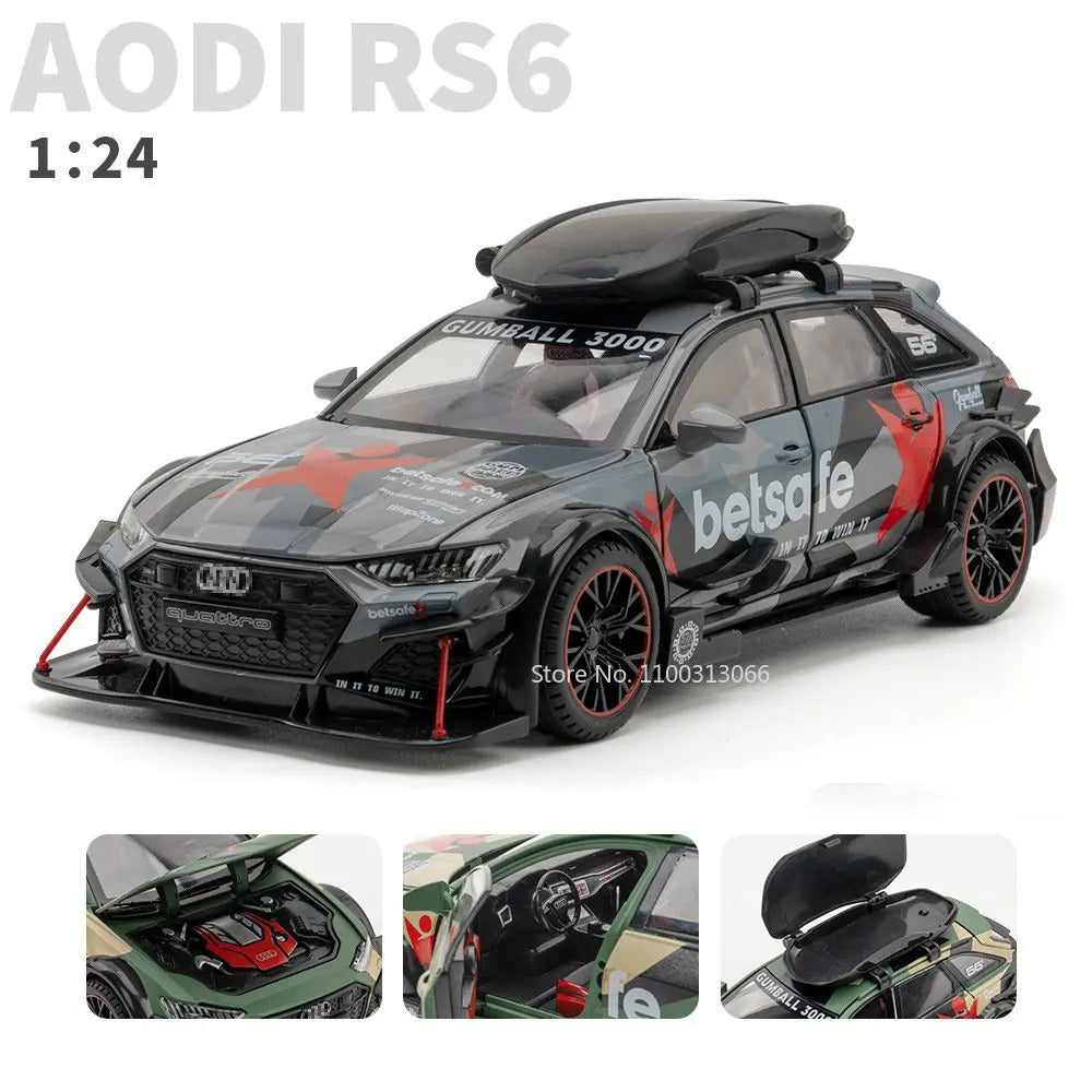 1:24 Audi RS6 Modified Diecast Model Car