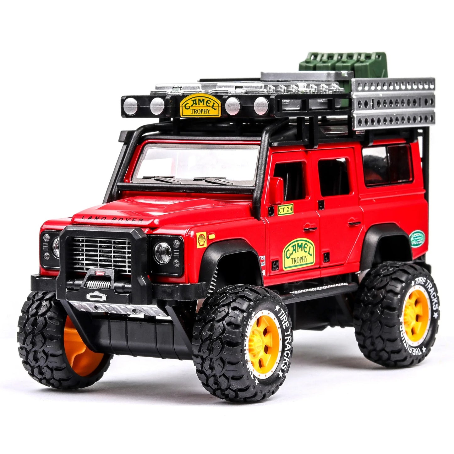 1:28 Land Rover Defender Diecast Model Car with Sound & Lights image 5