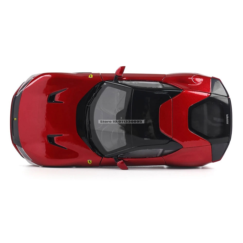 Bburago 1:24 Ferrari 12 Cilindri Diecast Model Car | 4-Door Opening Alloy Collectible | Red