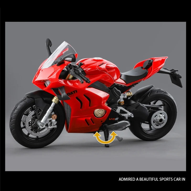1/9 Ducati Panigale V4S Alloy Diecast Motorcycle Model with Light