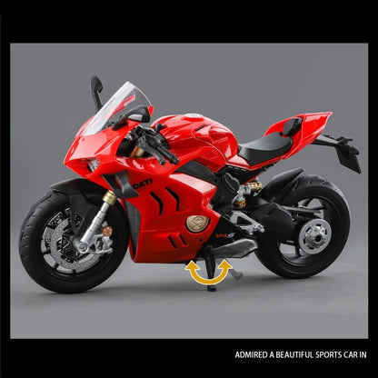 1/9 Ducati Panigale V4S Alloy Diecast Motorcycle Model with Light