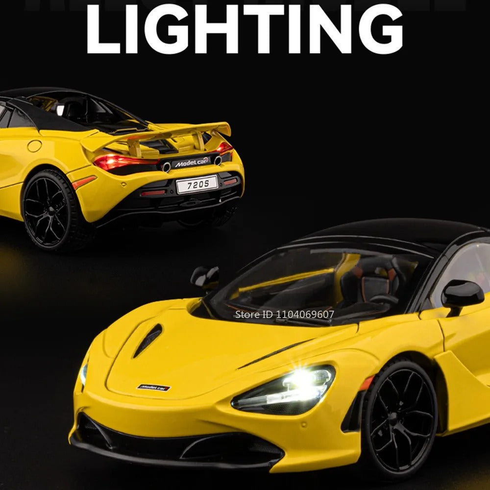 1:18 McLaren 720S Diecast Model Car – Premium Alloy Collectible with Detailed Interior & Opening Doors
