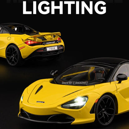 1:18 McLaren 720S Diecast Model Car – Premium Alloy Collectible with Detailed Interior & Opening Doors