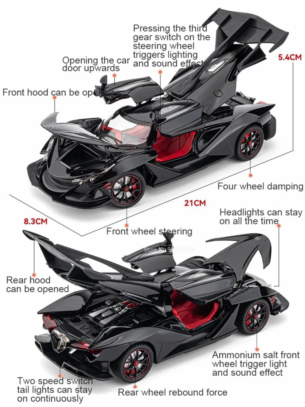 1:24 Apollo IE Diecast Model Car