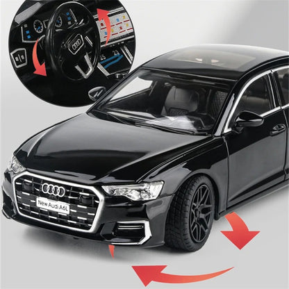 1:24 Audi A6  Diecast Alloy Model Car (Light & Sound)