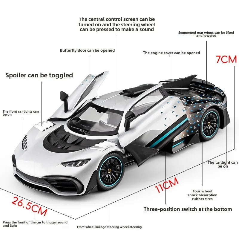 1:18 Mercedes-AMG ONE Diecast Model Car image 6