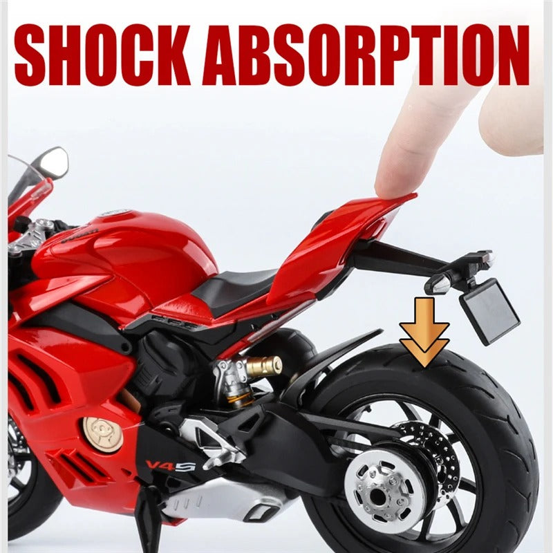 1/9 Ducati Panigale V4S Alloy Diecast Motorcycle Model with Light
