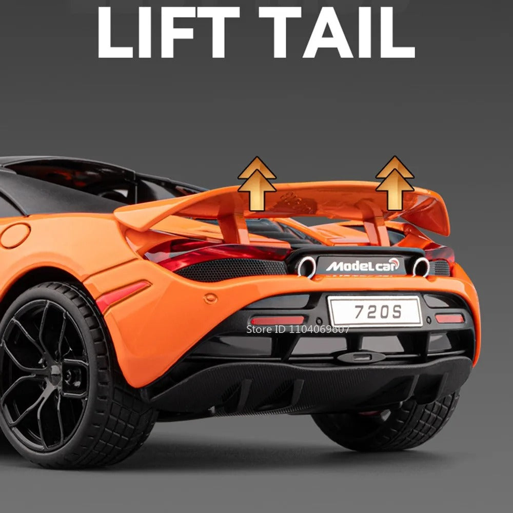 1:18 McLaren 720S Diecast Model Car – Premium Alloy Collectible with Detailed Interior & Opening Doors