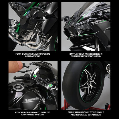 1:6 Kawasaki H2R Ultimate Collector's Edition - Bootable Engine Sound & Mist Spray