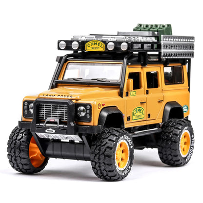 1:28 Land Rover Defender Diecast Model Car with Sound & Lights image 6