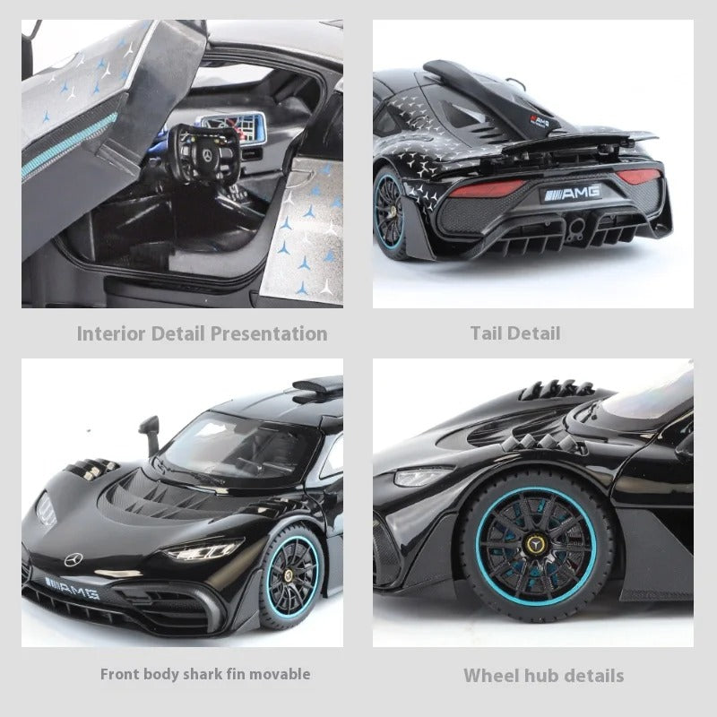 1:18 Mercedes-AMG ONE Diecast Model Car with Sound & Light