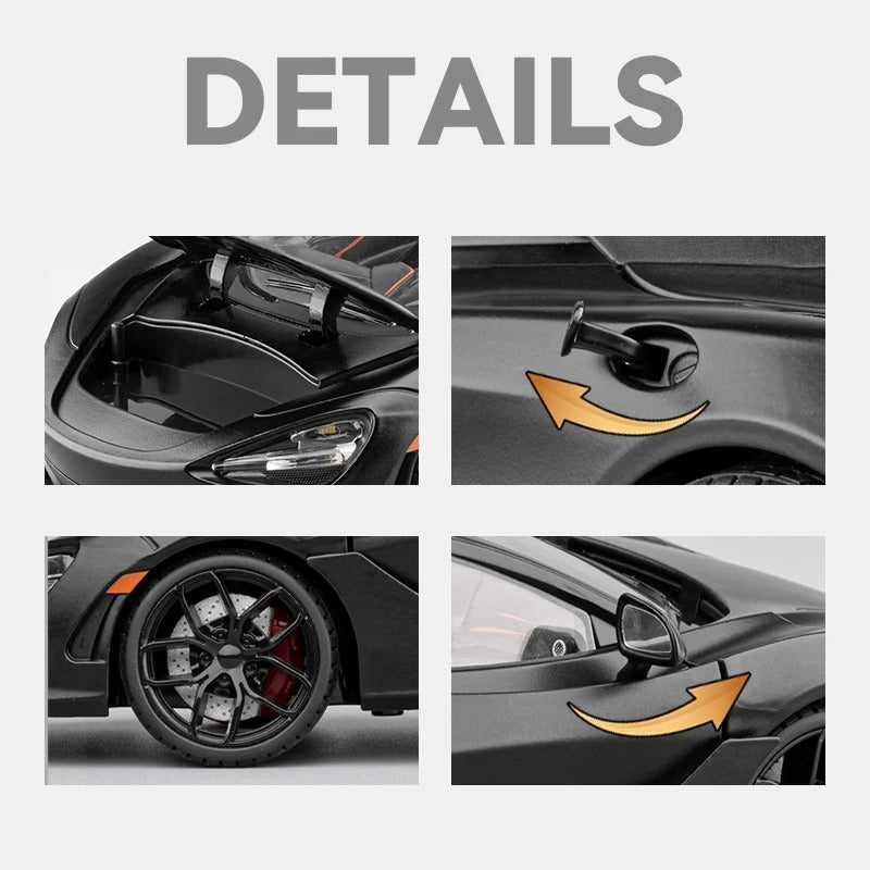 1:18 McLaren 720S Diecast Model Car – Premium Alloy Collectible with Detailed Interior & Opening Doors