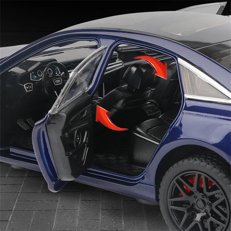 1:24 Audi A6  Diecast Alloy Model Car (Light & Sound)