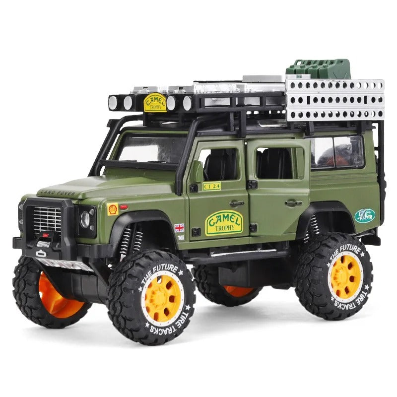 1:28 Land Rover Defender Diecast Model Car with Sound & Lights image 7
