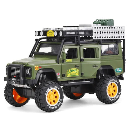 1:28 Land Rover Defender Diecast Model Car with Sound & Lights image 7