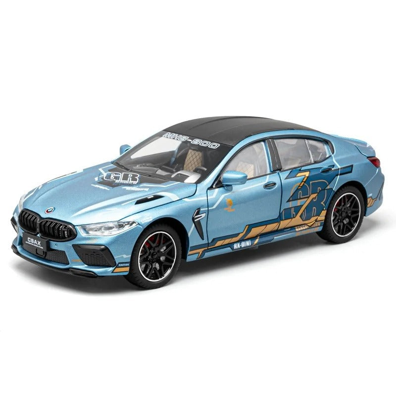 1:24 BMW M8 MH8 Diecast Supercar with Lights & Sound