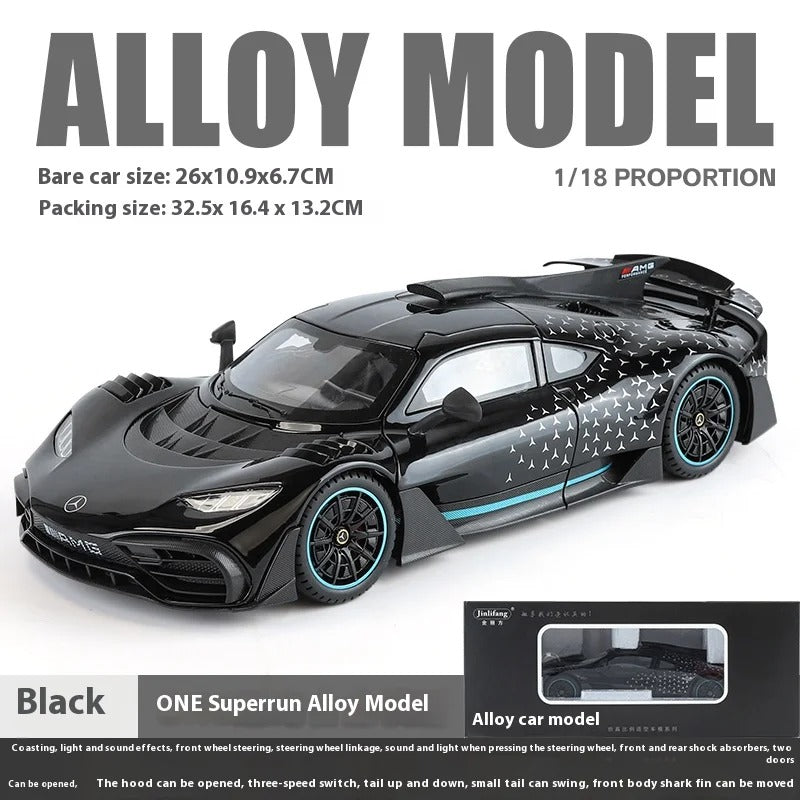 1:18 Mercedes-AMG ONE Diecast Model Car with Sound & Light