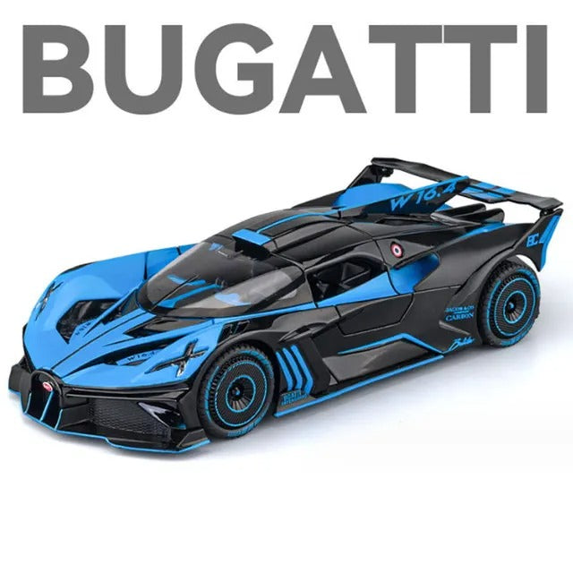 1:24 Bugatti Bolide Diecast Model Car with Sound & Lights image 9