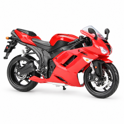 Maisto Kawasaki Ninja Red ZX-6R – right-side front three-quarter view