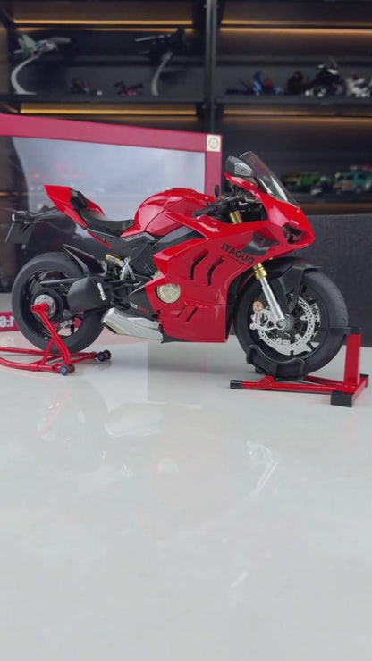 1:6 Ducati V4 Diecast Model Motorcycle – Alloy, Light & Sound, Smoke Effect
